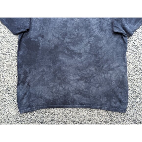 The Mountain Shirt Mens 2XL Wolf Moon Space Short Sleeve Colorful Tie Dye Blue - Picture 9 of 12